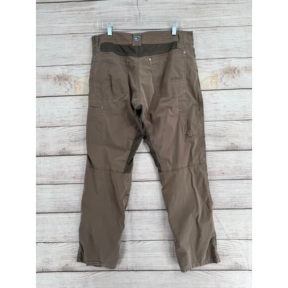 Kuhl Radikl Hybrid Hiking Pants Mens 34x30 Brown Gray Stretch 5 Pocket - Picture 2 of 13